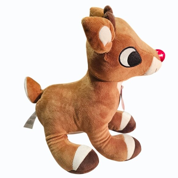 Rudolph The Red Nosed Reindeer & Clarice 10 in Light Up Musical Plush Pair NWT - Picture 3 of 16